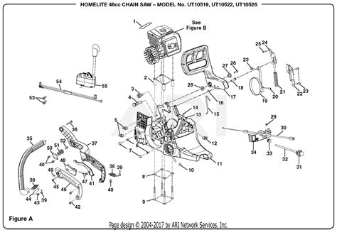 Homelite UT10519 46cc Chain Saw Parts Diagram for Figure A