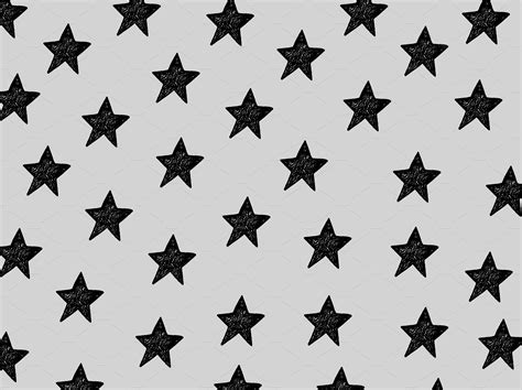 Black stars pattern | Custom-Designed Graphic Patterns ~ Creative Market