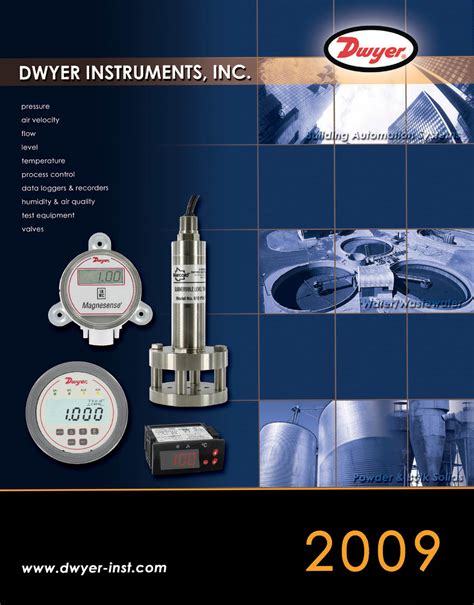 2009 Dwyer Full Line Instrumentation & Control Catalog (Dwyer Instruments, Inc.) - Zycon