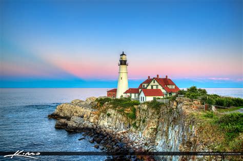 Portland Maine Head Light Cape Elizabeth | HDR Photography by Captain Kimo