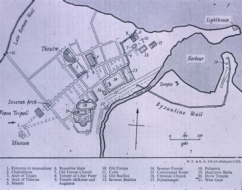 Loyola University Chicago Digital Special Collections | Leptis Magna Plan Map 2