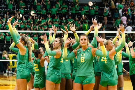 Oregon volleyball remains No. 6 in coaches poll following wins over Arizona State, Arizona ...