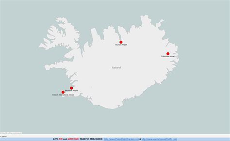 ICELAND AIRPORTS MAP | Plane Flight Tracker