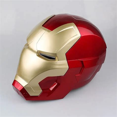 The Avengers Iron Man Helmet Cosplay Helmet Touch Sensor Switch Light ...