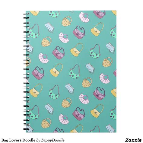 Bag Lovers Doodle Collage Notebook | Notebook, Doodles, Drawings