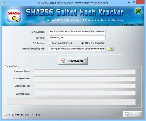 SHA256 Salted Hash Kracker 1.6 - Download, Review, Screenshots