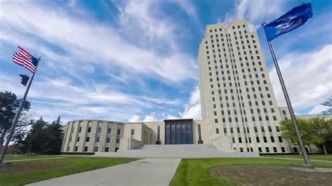 North Dakota State Capitol and Flags 9/20/14 - YouTube