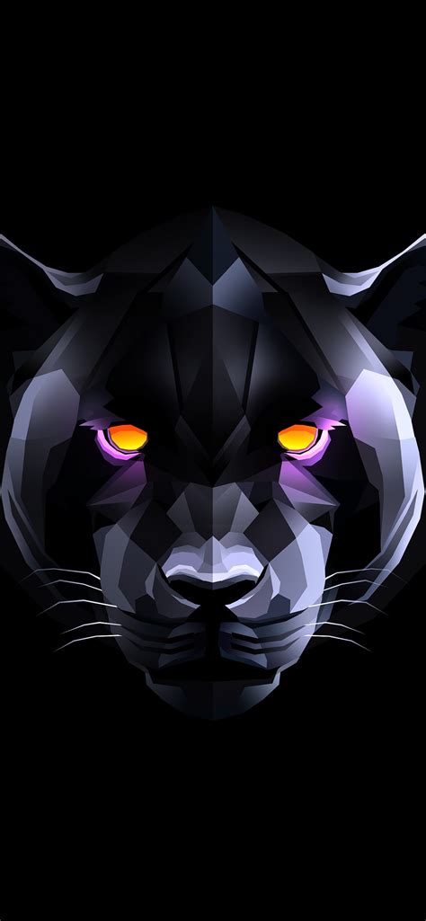 Black Panther Wallpaper 4K, Black background, AMOLED, 5K