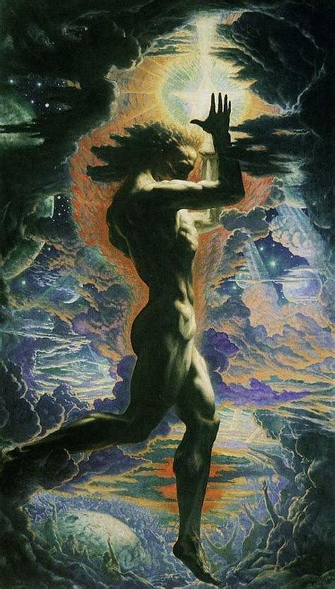 Prometheus Painting by Jean Delville - Pixels