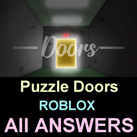 Roblox Puzzle Doors Answers [Explained in Detailed] » Puzzle Game Master