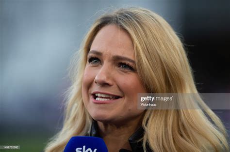 Sky Sports presenter Katie Shanahan prior to the Premier League match ...