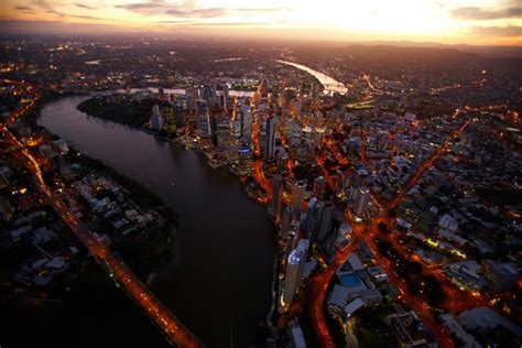 Brisbane River by Night - Picture Tour - Brisbane Australia