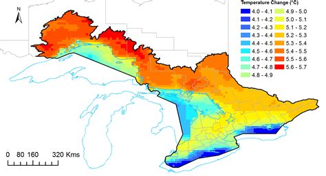 Projected Temperature and Precipitation Change over the Great Lakes Basin