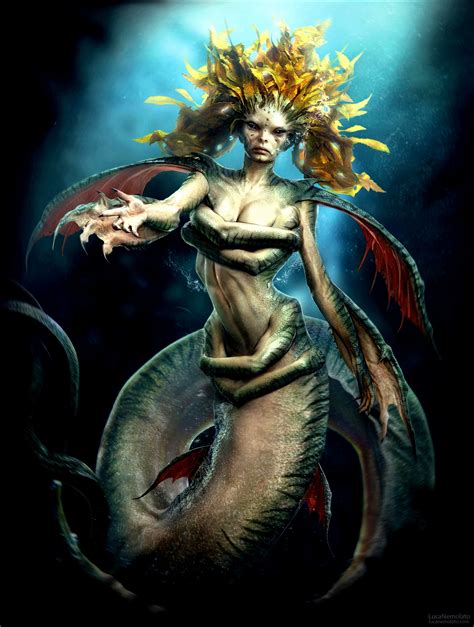 Pin by Susan Davis on Art+ Fantasy | Mythical creatures, Evil mermaids ...