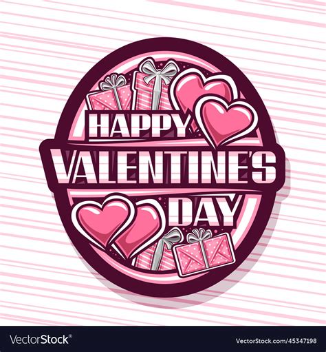 Logo for valentines day Royalty Free Vector Image