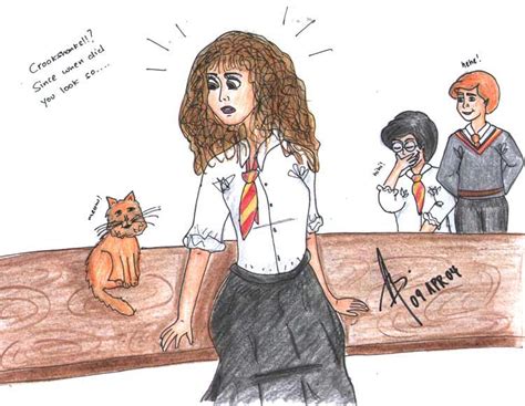 Hermione and Crookshanks by isnani on DeviantArt