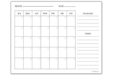 Blank Calendar Template Free Printable Blank Calendars By, 54% OFF