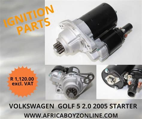 VOLKSWAGEN VW STARTER GOLF 5 2.0 2005 | Volkswagen, Golf, Starter motor