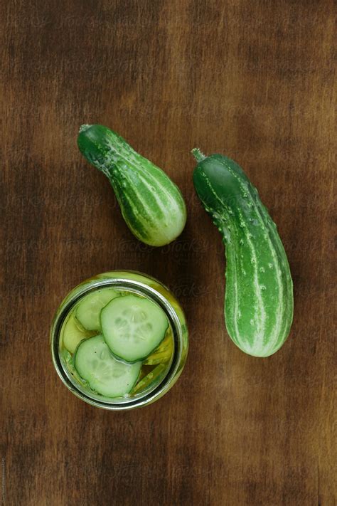 "Homemade Refrigerator Cucumber Pickles With Cucumbers" by Stocksy ...