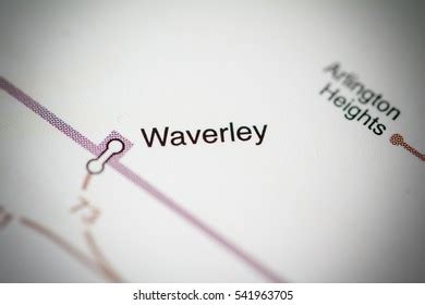 Waverley Station Boston Metro Map Stock Photo 541963705 | Shutterstock