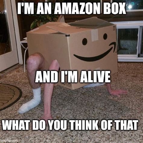 Human Amazon Box - Imgflip