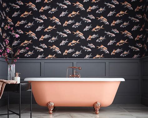Bathroom wallpaper: yes, it can work with moisture - The Interiors Addict