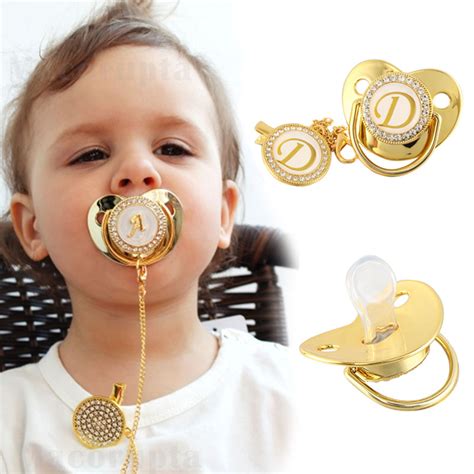 Name Initial Letter Baby Pacifier - Kitchenware Crew