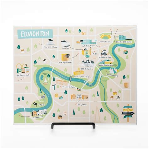 Edmonton Map Print by Stephanie Simpson - RAM Shop