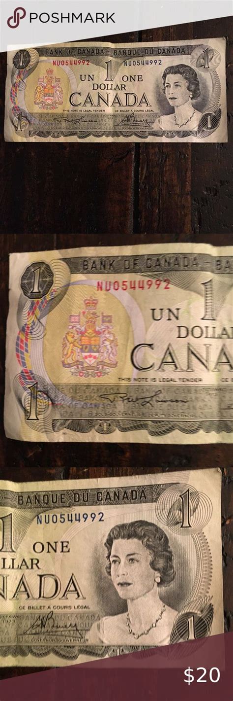 Bank of Canada One Dollar Bill 1973 1st Bank, One Dollar Bill, Bills, Personalized Items ...