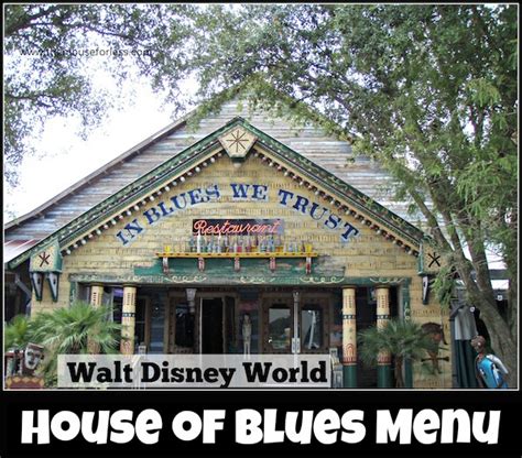 House of Blues Restaurant Menu | Disney Springs at Walt Disney World