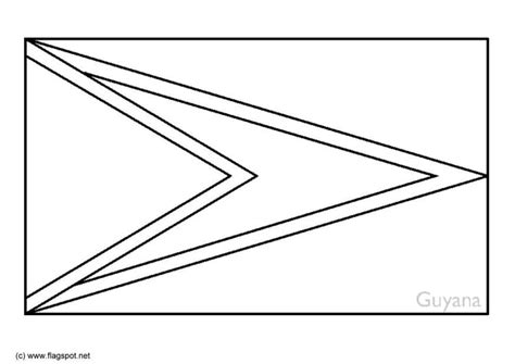 Guyana Flag Coloring Pages - Learny Kids