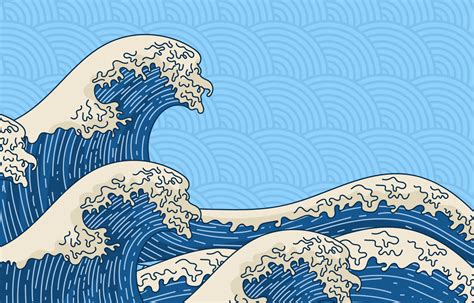 Japanese Wave Vector Art, Icons, and Graphics for Free Download