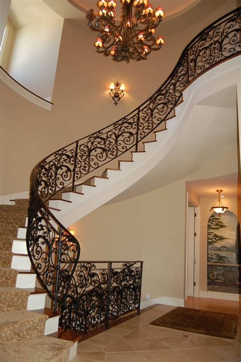 Interior, New Approach of Creating Curved Stair Design: Elegant Curved Stair Design | Stairs ...