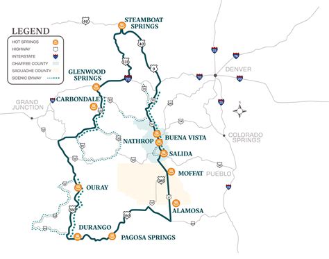 Colorado Hot Springs Loop Sample Itinerary - Colorado Historic Hot Springs Loop