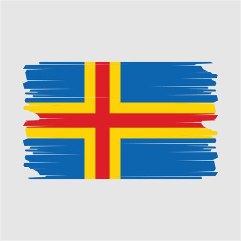 Aland Islands Flag Illustration 21939694 Vector Art at Vecteezy