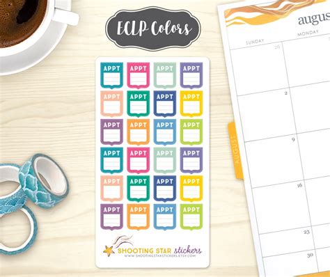 24 Appointment Reminder Planner Stickers 24 small | Etsy