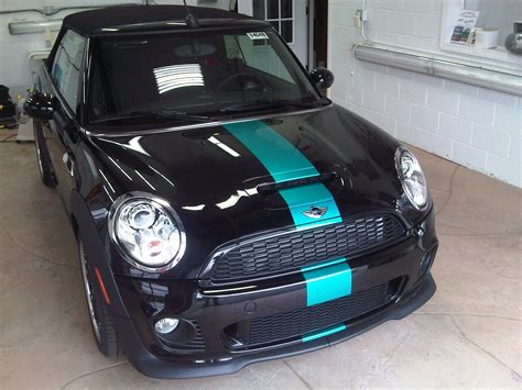 Mini Cooper S custom stripe at ClearAutoBra.com | Mini cooper custom, Mini cooper s, Mini cars