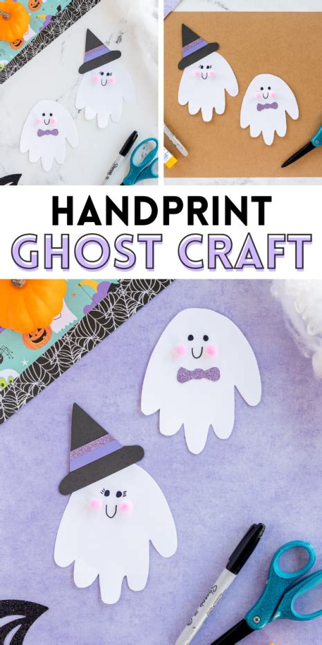 Halloween Handprint Ghost - Made To Be A Momma