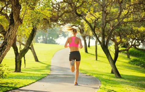 Wallpaper woman, park, workout, running, jogging images for desktop ...