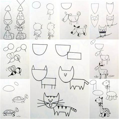 How to Draw Easy Animal Figures in Simple Steps