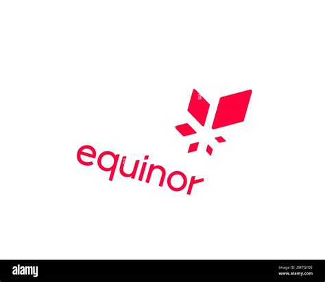 Equinor, rotated logo, white background B Stock Photo - Alamy