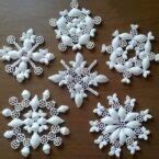 How to Make Pasta Snowflake Christmas Ornaments | Home Design, Garden & Architecture Blog Magazine