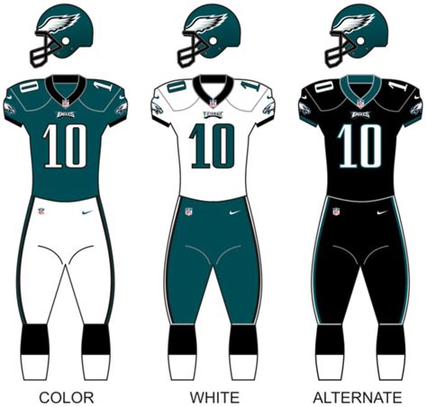 File:Philadelphia eagles uniforms.png - Wikimedia Commons