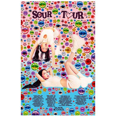 Olivia Rodrigo Poster: Sour Tour