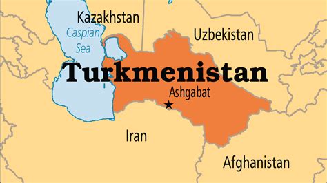 Turkmenistan Capital Map