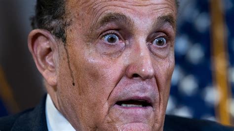 Hair dye runs down Rudy Giuliani's face during news conference | FOX 32 Chicago