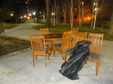 Outdoor dining at Stuyvesant Town | March 5, 2012 | Marianne O'Leary | Flickr