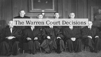 The Warren Court Decisions. PowerPoint DBQ by Boston Tea Market | TPT