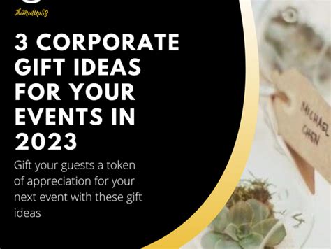 3 Corporate Gift Ideas for Your Events in 2023 - TheMeetUpSG