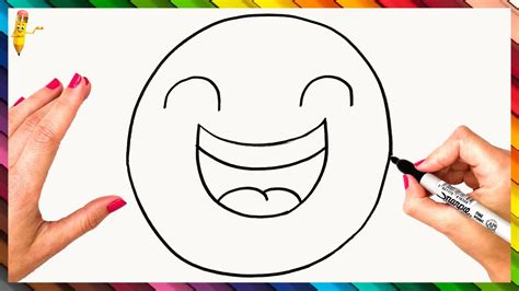 How To Draw A Laughing Emoji Step By Step 😄 Laughing Emoji Drawing Easy ...